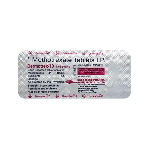 Dermotrex 10mg Tablet 10'S