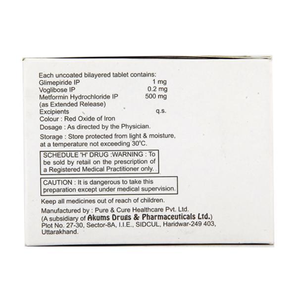 Metasens VG 1mg Tablet 10'S