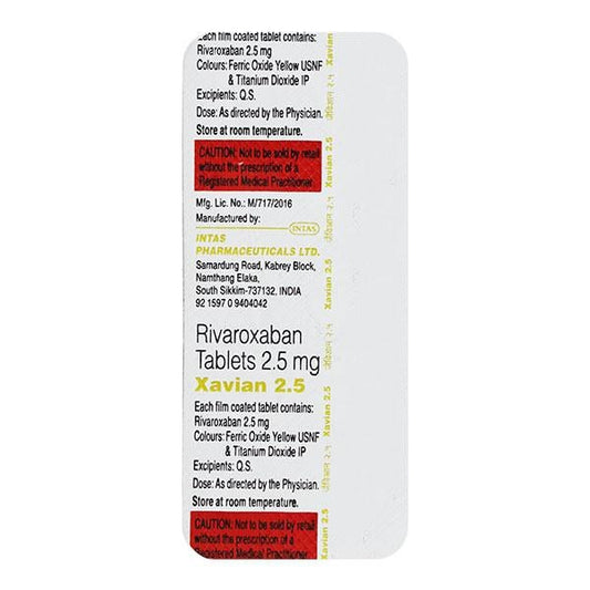 XAVIAN 2.5 Tablet 10's