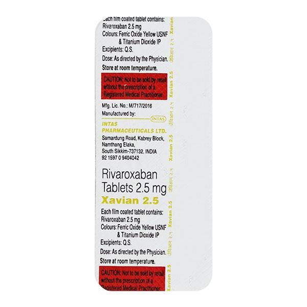 XAVIAN 2.5 Tablet 10's