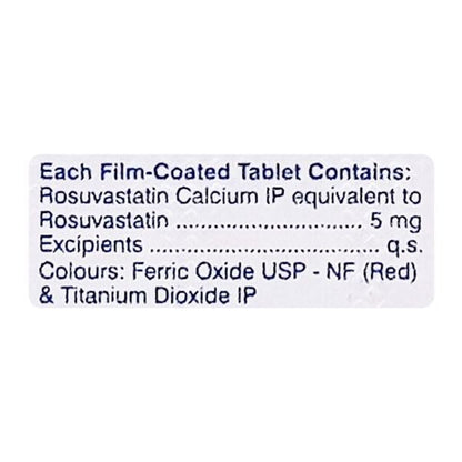 Rovastat 5mg Tablet 15'S
