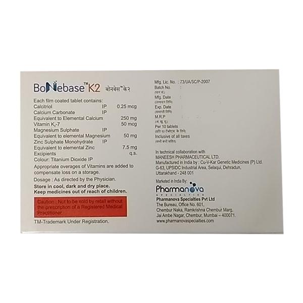 BONEBASE K2 Tablet 10's - Global Surgicals