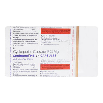 CONIMUNE ME 25mg Capsule 5's