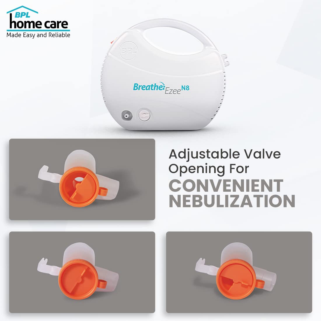 BPL Compressor Nebulizer Breathe Ezee N8 - Global Surgicals