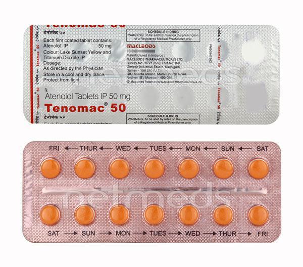 Tenomac 50mg Tablet 14'S
