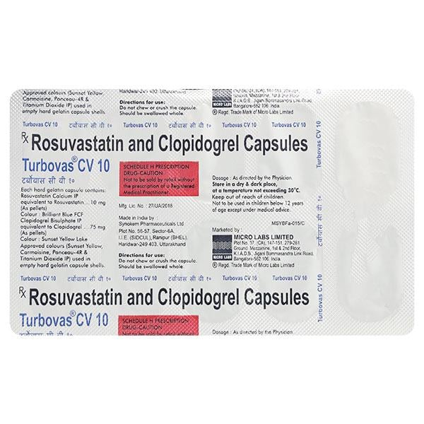 TURBOVAS CV 10mg Capsule 10's