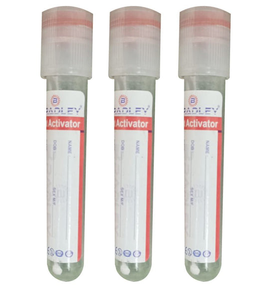 Bradley Clot Activator Plain Tube Non Vacuum Blood Collection Tube - Global Surgicals