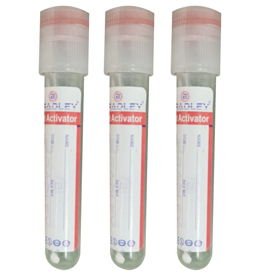 Bradley Clot Activator Plain Tube Non Vacuum Blood Collection Tube - Global Surgicals
