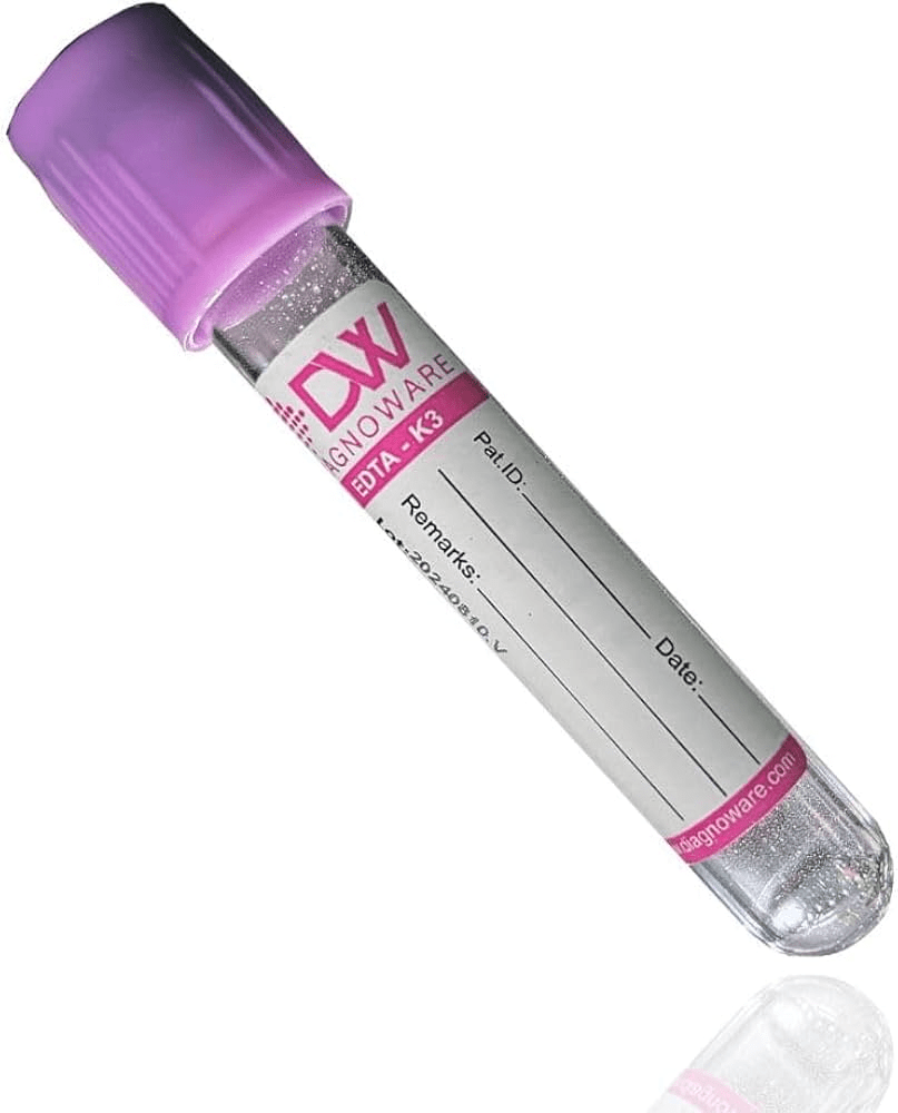 Bradley EDTA K3 Non Vacuum Blood Collection Tube - Global Surgicals