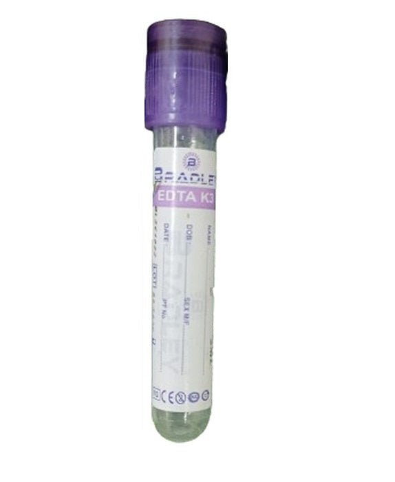Bradley EDTA K3 Vacuum Blood Collection Tube - Global Surgicals