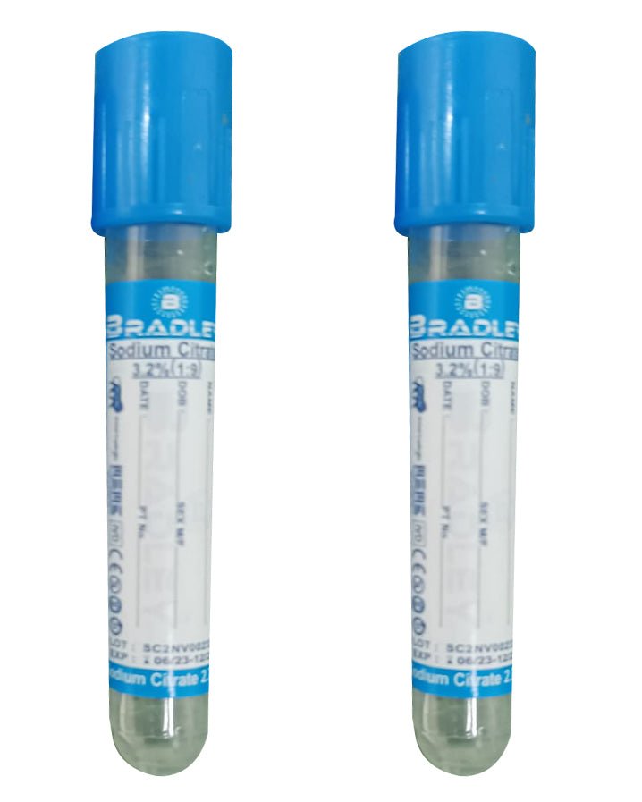 Bradley Sodium Citrate Non Vacuum Blood Collection Tube - Global Surgicals