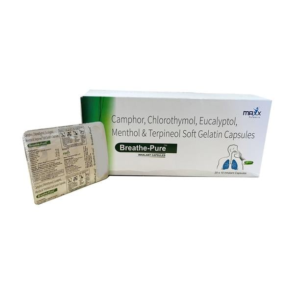 BREATHE PURE Inhalant Capsule 10's - Global Surgicals