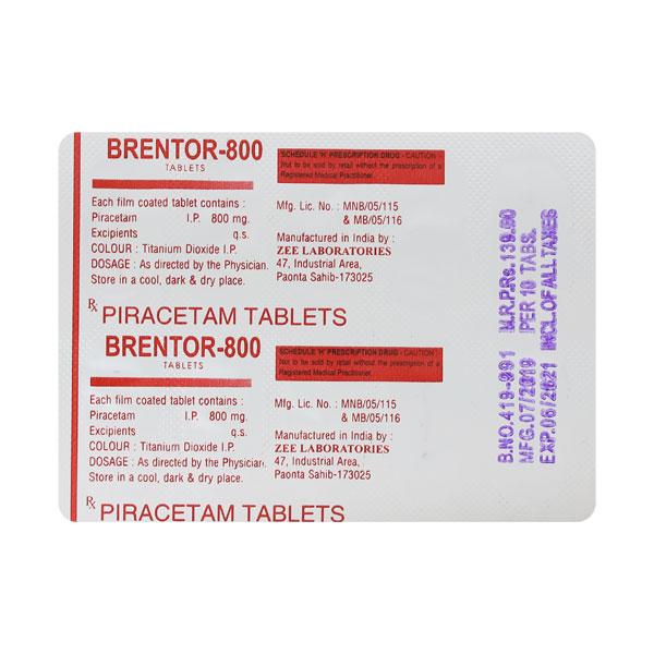BRENTOR 800mg Tablet 10's - Global Surgicals