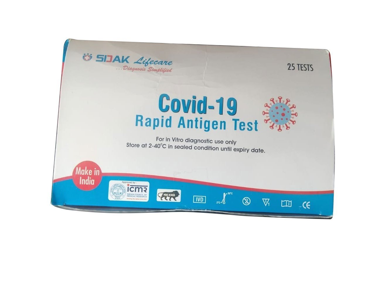 BRG Biomedicals Sidak Antigen Covid Antigen Rapid Card - Global Surgicals