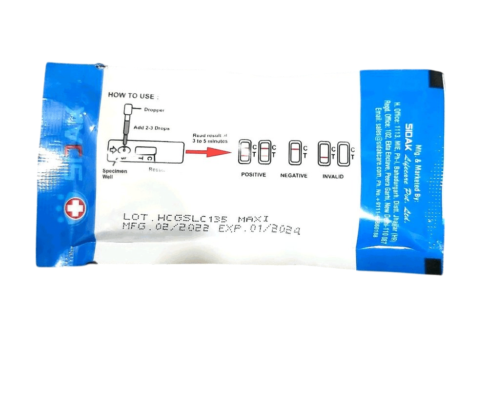 BRG Biomedicals Sidak Preg Clear Pregnancy kit - Global Surgicals
