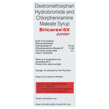 BRICAREX DX JUNIOR Syrup 100ml - Global Surgicals