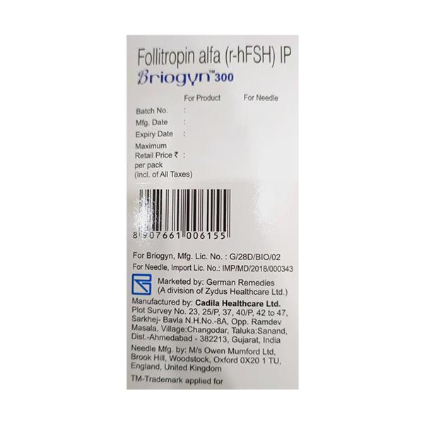 Briogyn 300Iu Cartridge 3ml - Global Surgicals
