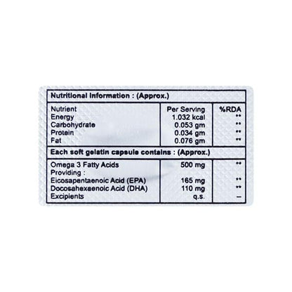 BRISC OMEGA Softgel Capsule 10's - Global Surgicals