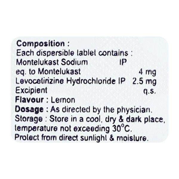 BROKAST L KID Dispersible Tablet 10's - Global Surgicals