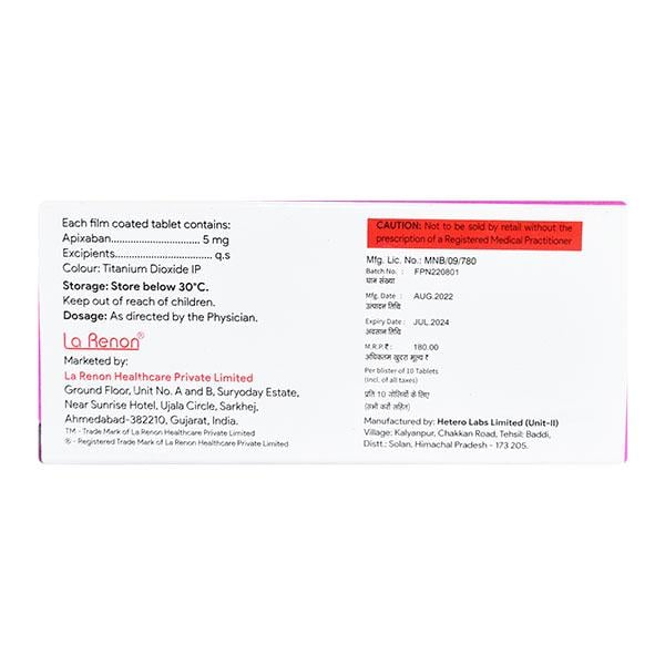 FAXAPIX 5 Tablet 10's