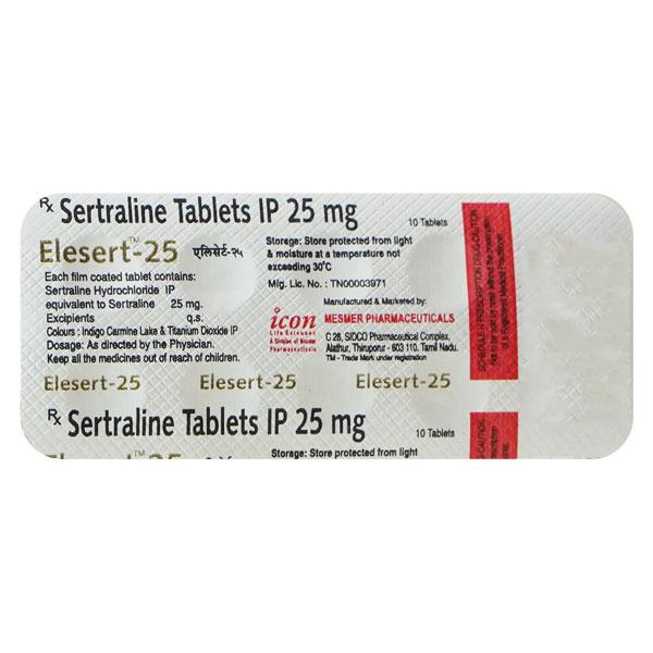 Elesert 25mg Tablet 10'S