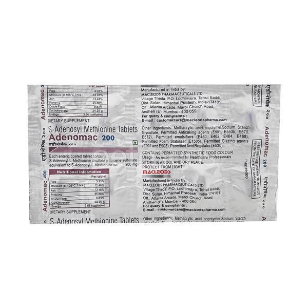 Adenomac 200mg Tablet 10'S