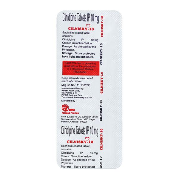 CILNISKY 10 Tablet 10's