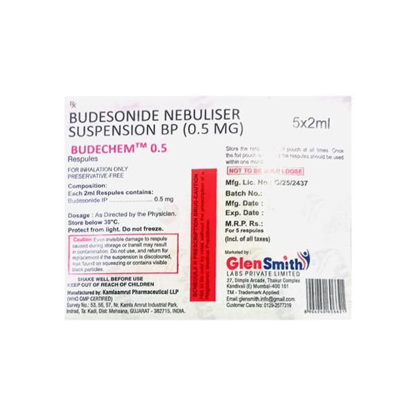 BUDECHEM 0.5 Respules 5X2ml - Global Surgicals