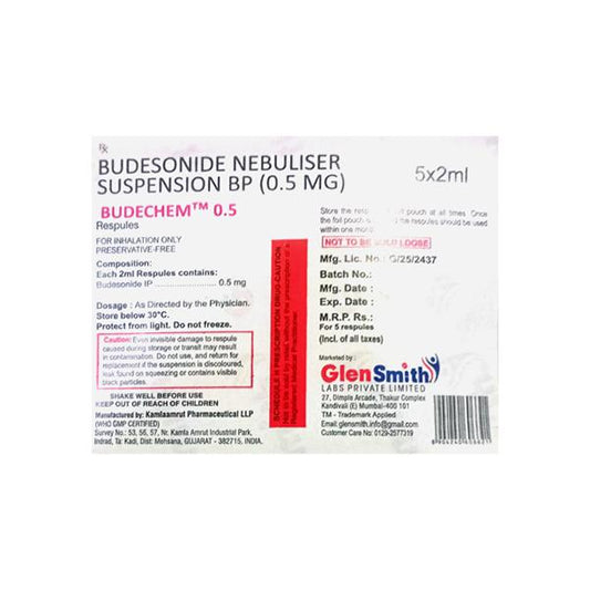 BUDECHEM 0.5 Respules 5X2ml - Global Surgicals