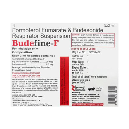 BUDEFINE F Respules 5X2ml - Global Surgicals
