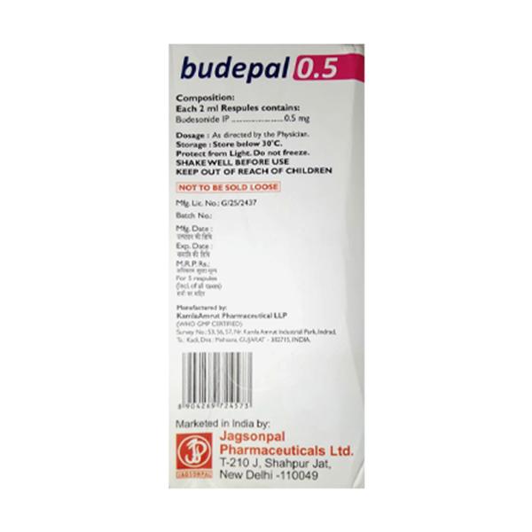 BUDEPAL 0.5 Respules 5X2ml - Global Surgicals