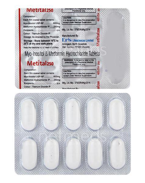 Metital 250 Tablet 10'S