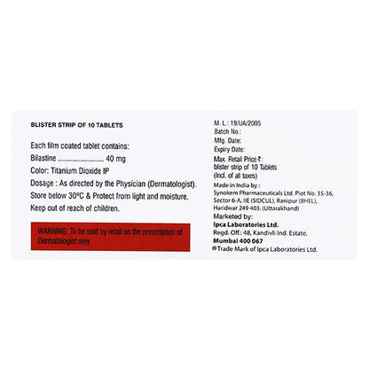 BULARID L 40 Tablet 10's - Global Surgicals