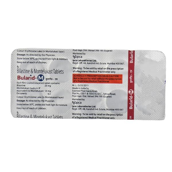 BULARID M Tablet 10's - Global Surgicals
