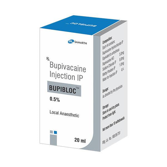 BUPIBLOC 0.5% Injection 20ml - Global Surgicals
