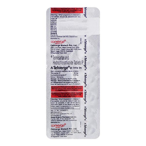 TELVERGE H 40mg Tablet 10's