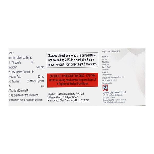 Jonclav 625mg Tablet 10'S