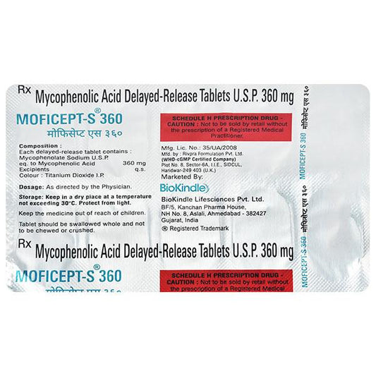 MOFICEPT S 360mg Tablet 10's