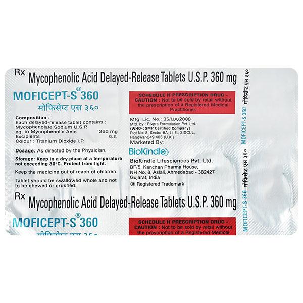 MOFICEPT S 360mg Tablet 10's