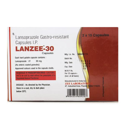 LANZEE 30mg Capsule 15's