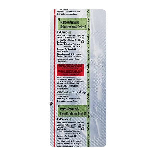 L CARD H Tablet 10's