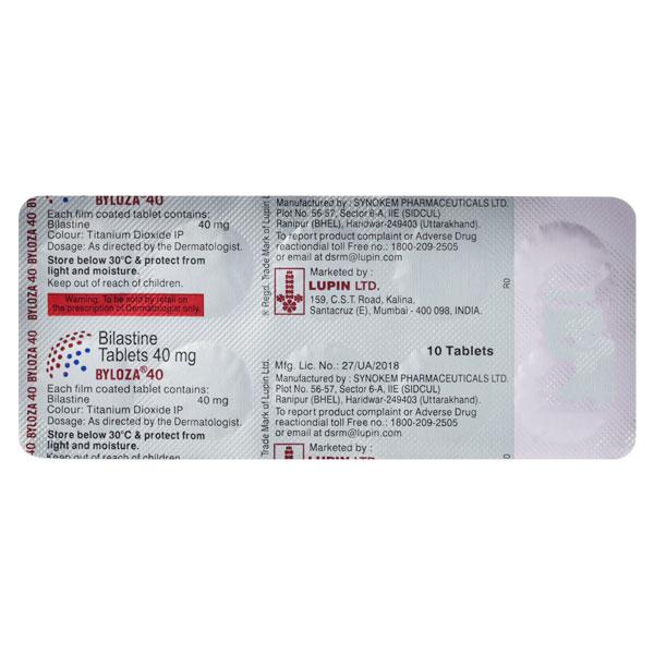 BYLOZA 40 Tablet 10's - Global Surgicals