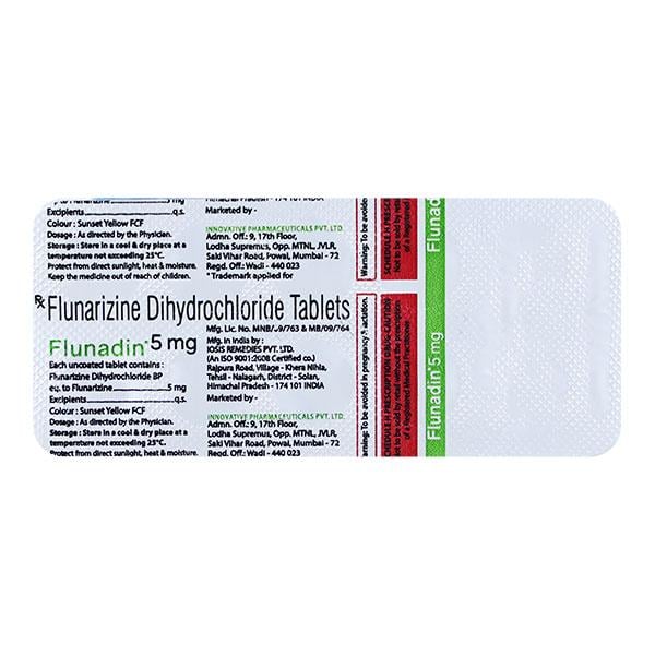 FLUNADIN 5mg Tablet 10's