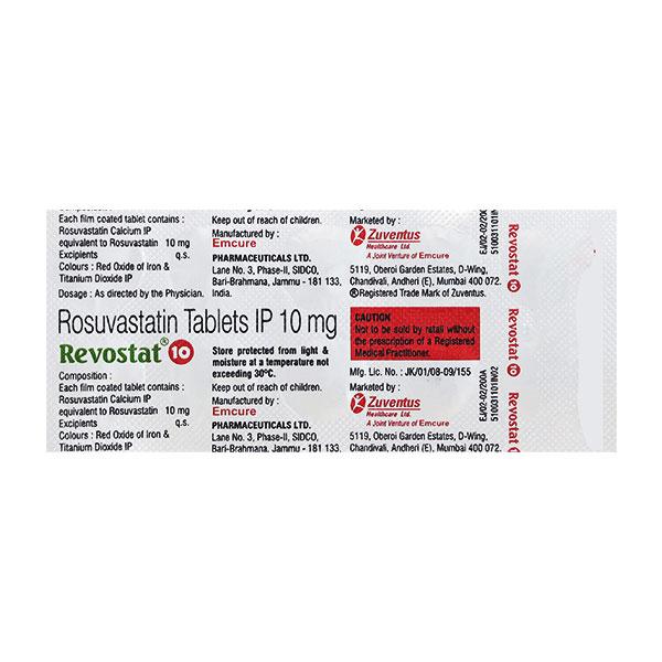 Revostat 10mg Tablet 10'S
