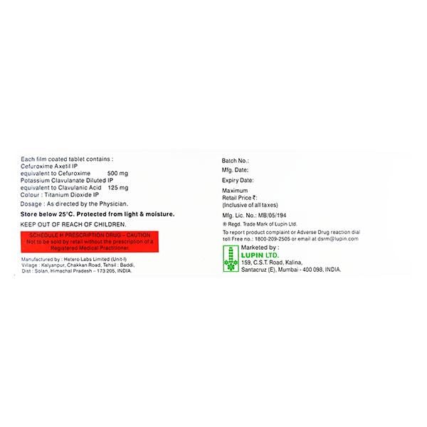 Cetil CV 500mg Tablet 10'S