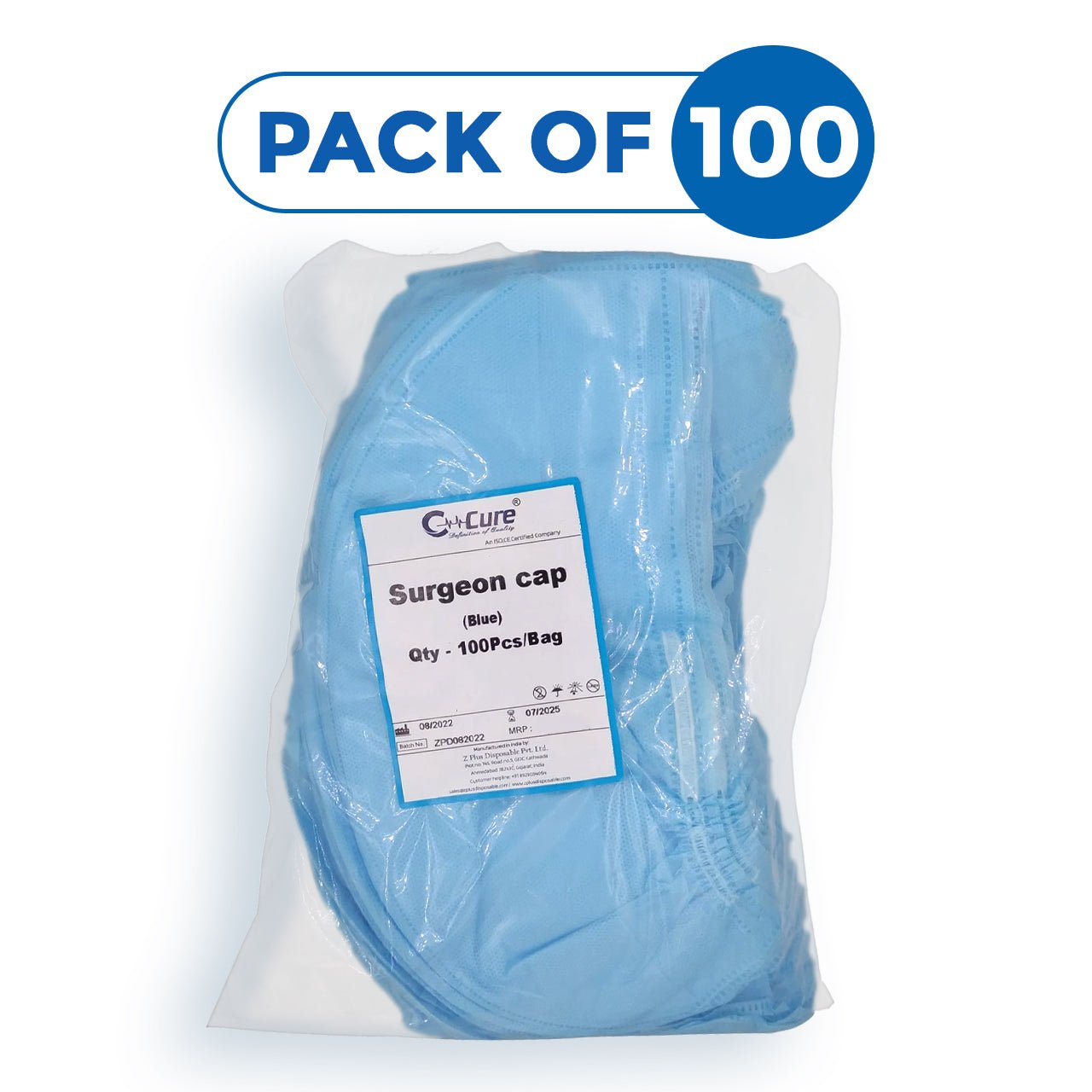 C - Cure Disposable Surgeon Cap - Global Surgicals