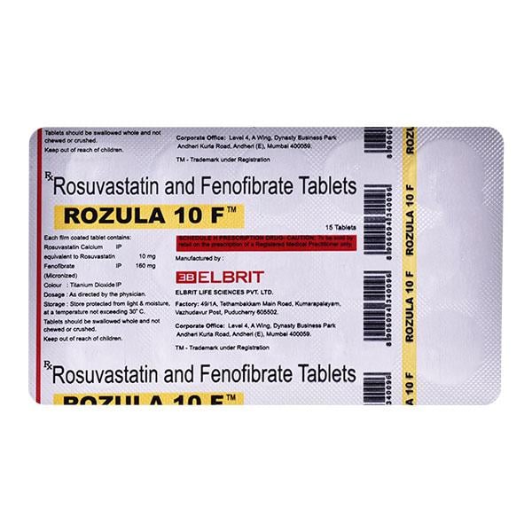 ROZULA F 10mg Tablet 15's
