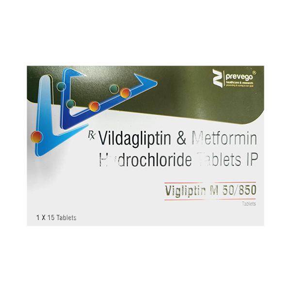 VIGLIPTIN M SR 50/850 Tablet 15's