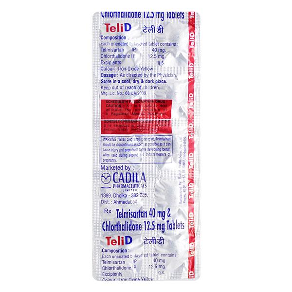 Teli D 40/12.5mg Tablet 10'S
