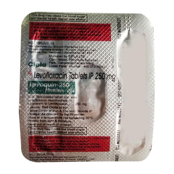 Levoquin 250mg Tablet 5'S